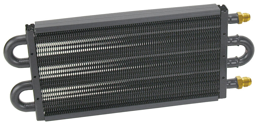 Derale 13311 Tube & Fin Fluid Cooler for Automatic Transmissions, 13.5 x 5.125 x 0.75 Inches, Aluminum and Copper Construction, Black Powder Coat Finish