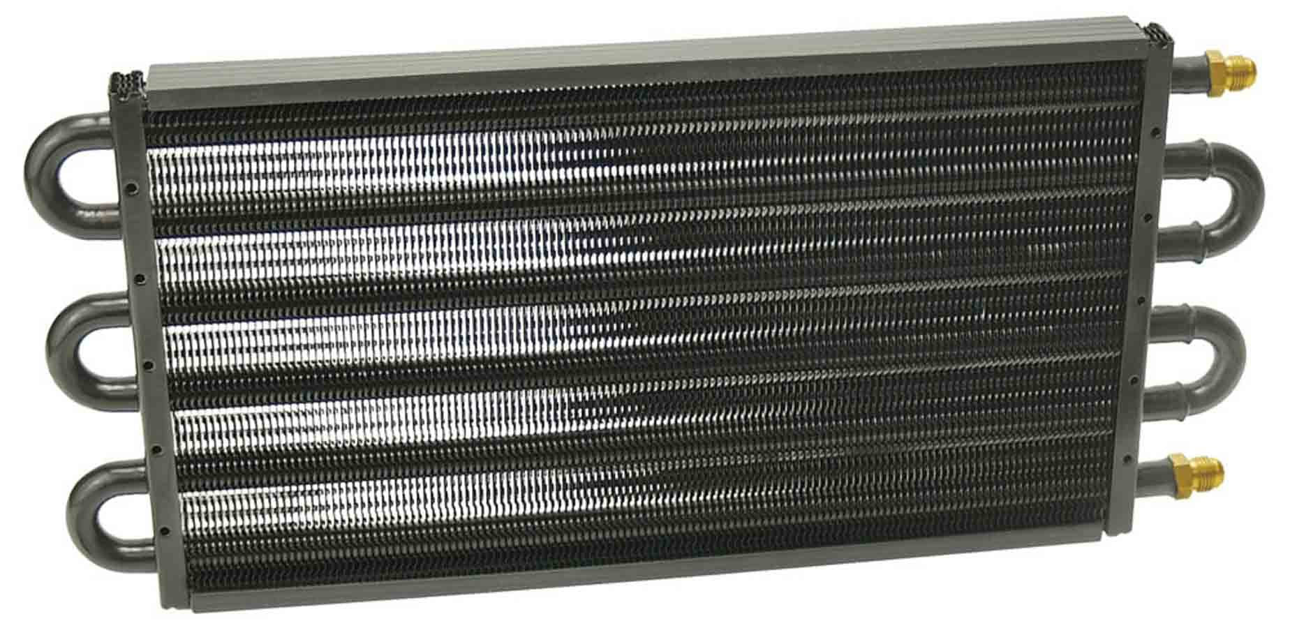 Derale 13313 Tube & Fin Cooler for 7000 Series, 17.5 x 7.625 Inches, Aluminum and Copper, Black Powder Coat