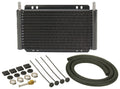 Derale Plate & Fin Transmission Cooler Kit 11 x 7.25 x 0.875 Inches with 11/32 Inch Hose Barb Fittings