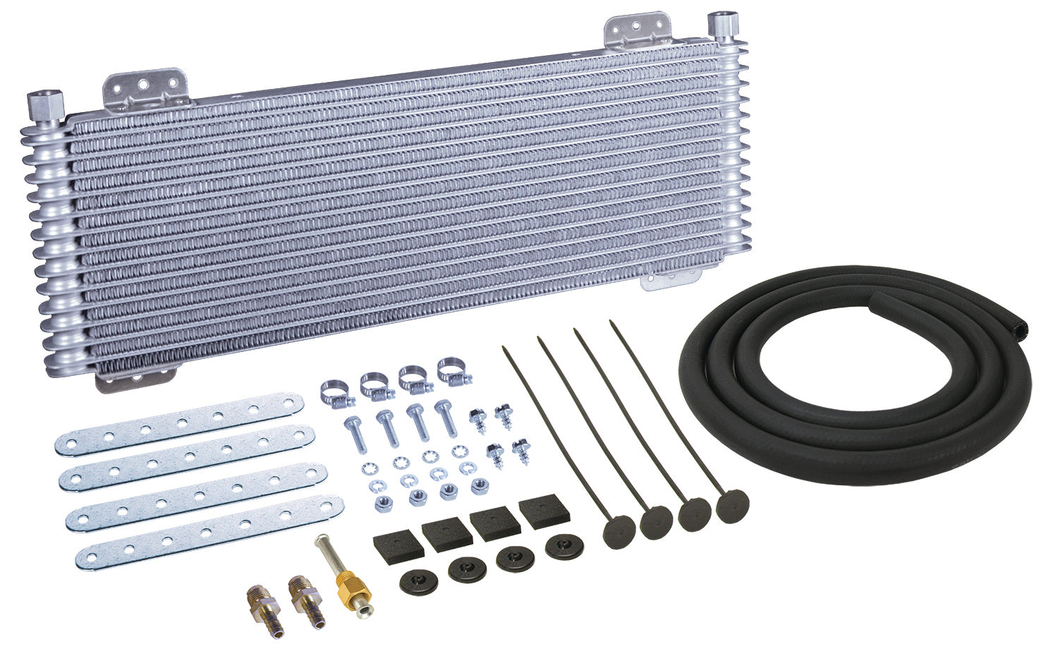 Derale 13633 Plate and Fin Transmission Cooler Kit for Universal Fitment