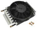 DERALE 13720 8-Pass Electra-Cool Cooler with 6AN Fittings, 15.75 x 11.5 x 4 inches, Tube Type, Aluminum and Copper Construction, Black Powder Coat Finish
