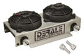 Derale 13740 Remote Oil Cooler with Fan, 13 x 7.375 x 4.875 Inches, Plate Type, Black Powder Coat, Aluminum, Universal Fit