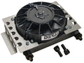 Derale 13750 Remote Oil Cooler with Fan, 12.75 x 9.375 x 4.313 Inches, Plate and Fin Type, Aluminum, Black Powder Coat, Universal Fit
