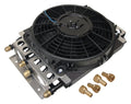 DERALE Dual Circuit Oil Cooler with Fan 8AN 8 Pass Aluminum and Copper Construction