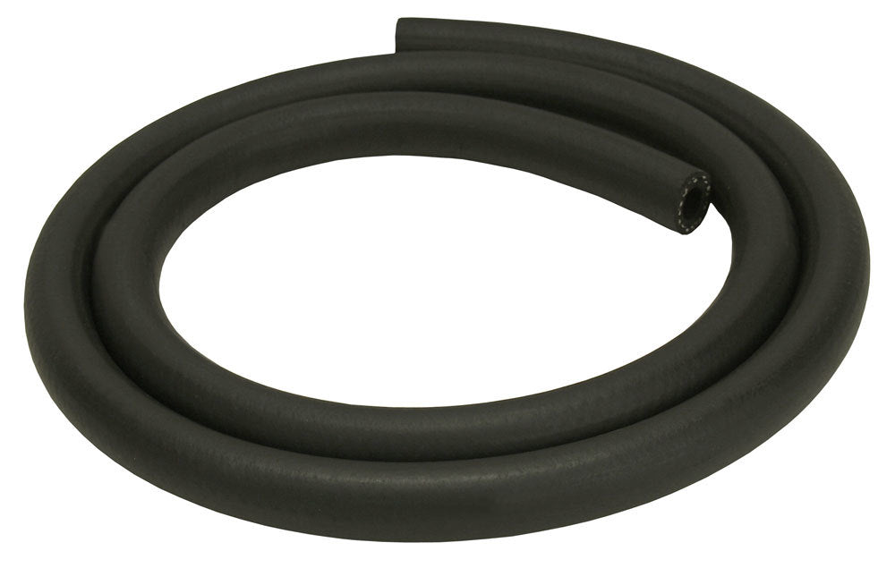 Derale 15701 1/2 Inch Inner Diameter High-Temperature Oil Hose, 5 Feet Length, Rubber Black