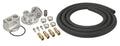 DERALE Oil Filter Relocation Kit 15725 with 1/2 Inch NPT Thread Adapter and 10-Foot Hose