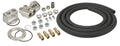 Derale 15780 Oil Filter Relocation Kit with Single Mount Side Ports and 10 ft Hose