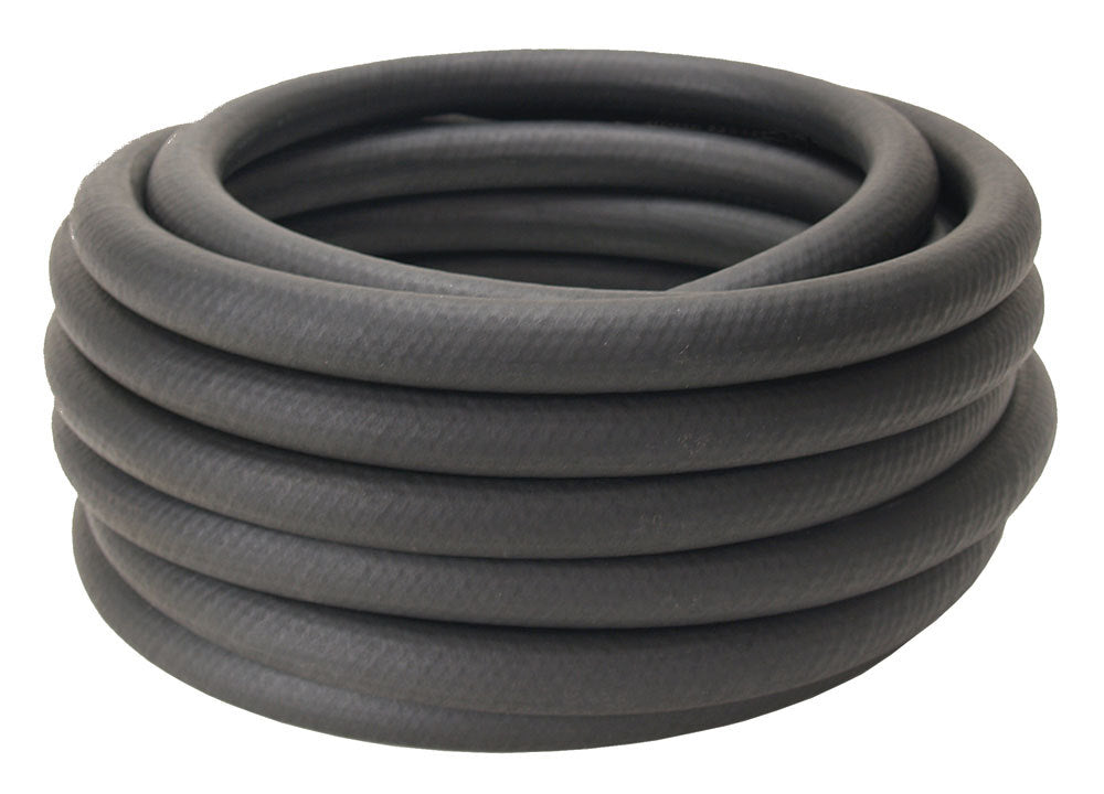 Derale 15799 1/2 Inch Inner Diameter High-Temperature Oil Hose, 25 Feet Rubber Black