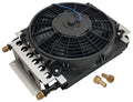 Derale 15800 Electra-Cool Engine Oil Cooler, 15.75 x 11.5 x 5 Inches, Tube Type, Aluminum and Copper Construction, Black Powder Coat Finish