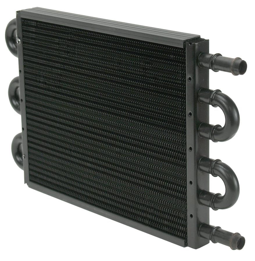 Derale 15831 Fluid Cooler 13.75 x 7.625 Inch Tube Type Aluminum Copper Black Powder Coat
