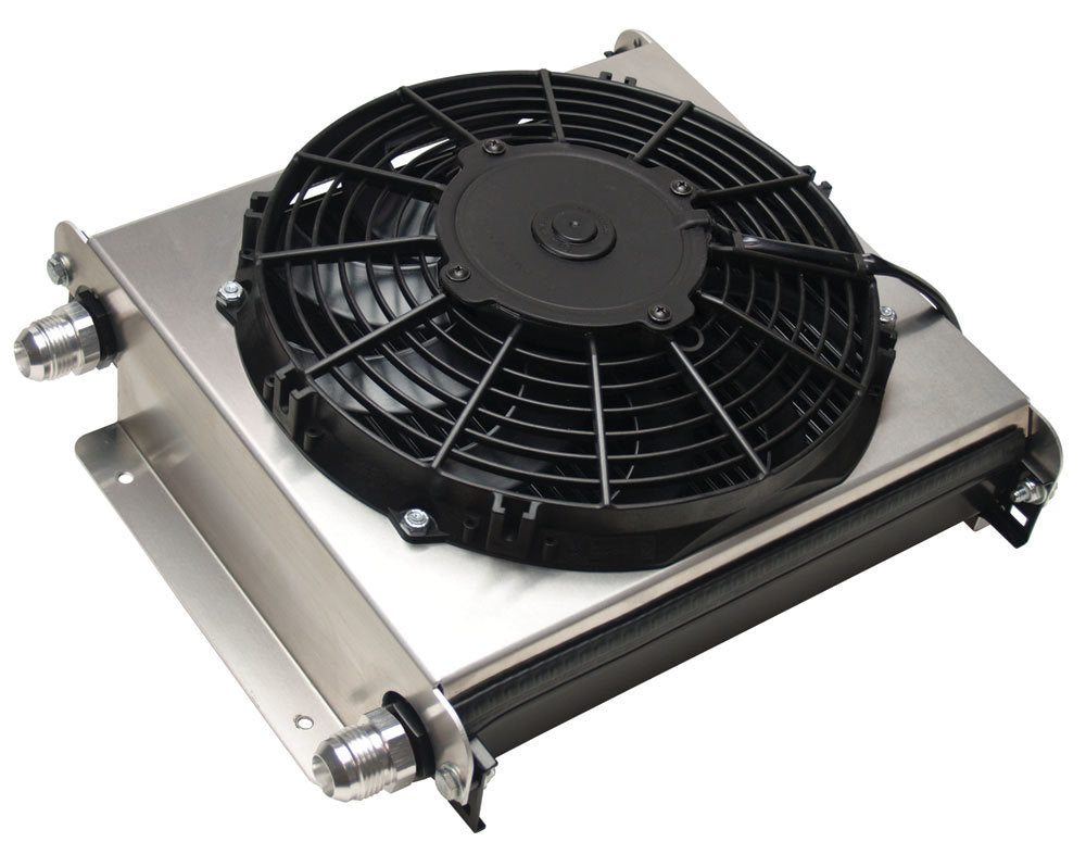 Derale Hyper-Cool Extreme Cooler Part 15875 with 10AN Fittings and Aluminum Plate Type Heat Exchanger