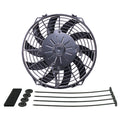 Derale 16109 HO Extreme 9-Inch Curved Blade Puller Electric Fan, 625 CFM, 12V, Plastic Housing