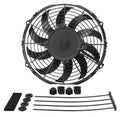 Derale 16110 10-Inch High Output Electric Cooling Fan with Curved Blades and Installation Kit