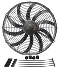 Derale 16116 16 Inch High Output Electric Cooling Fan with Curved Blades and 2024 CFM for Vehicles