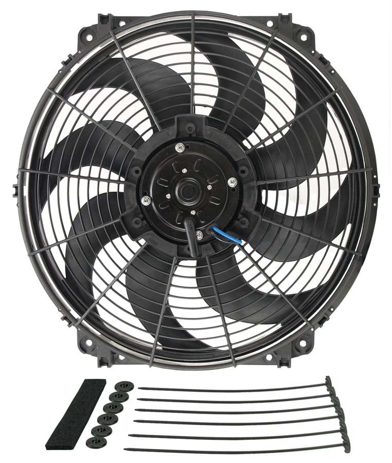 Derale 16626 16 Inch Tornado Electric Cooling Fan with Standard Mount Kit