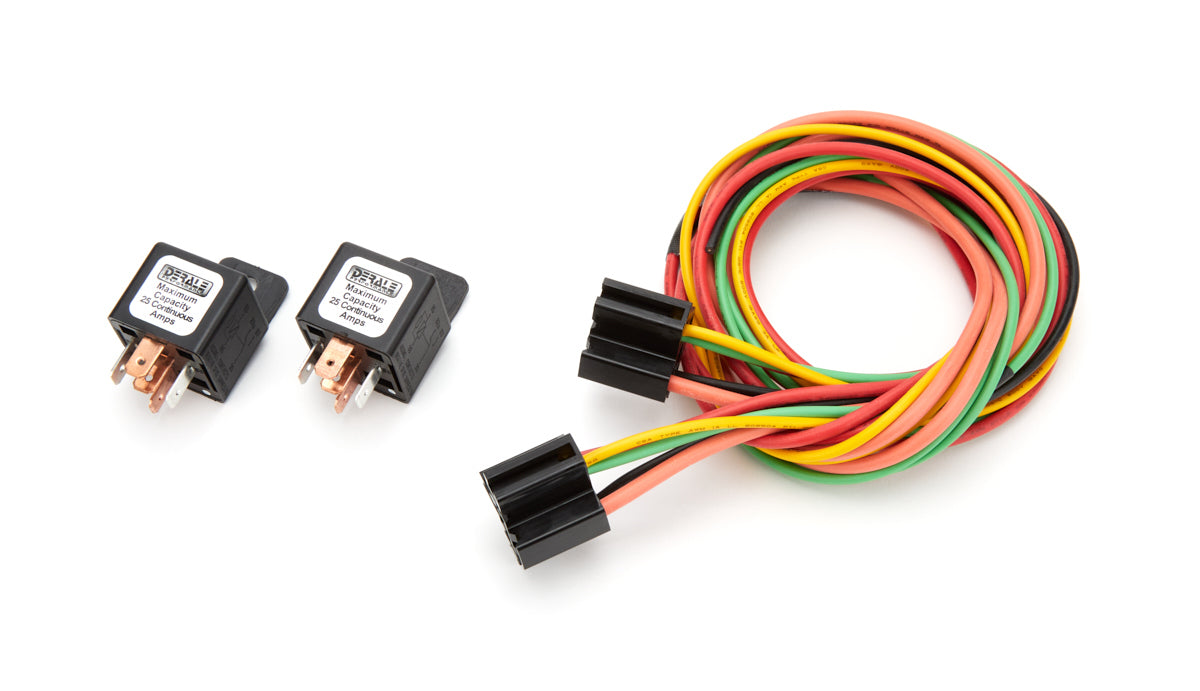 Derale 16765 40/60 Amp Dual Relay with Wiring Harness for Electric Cooling Fans