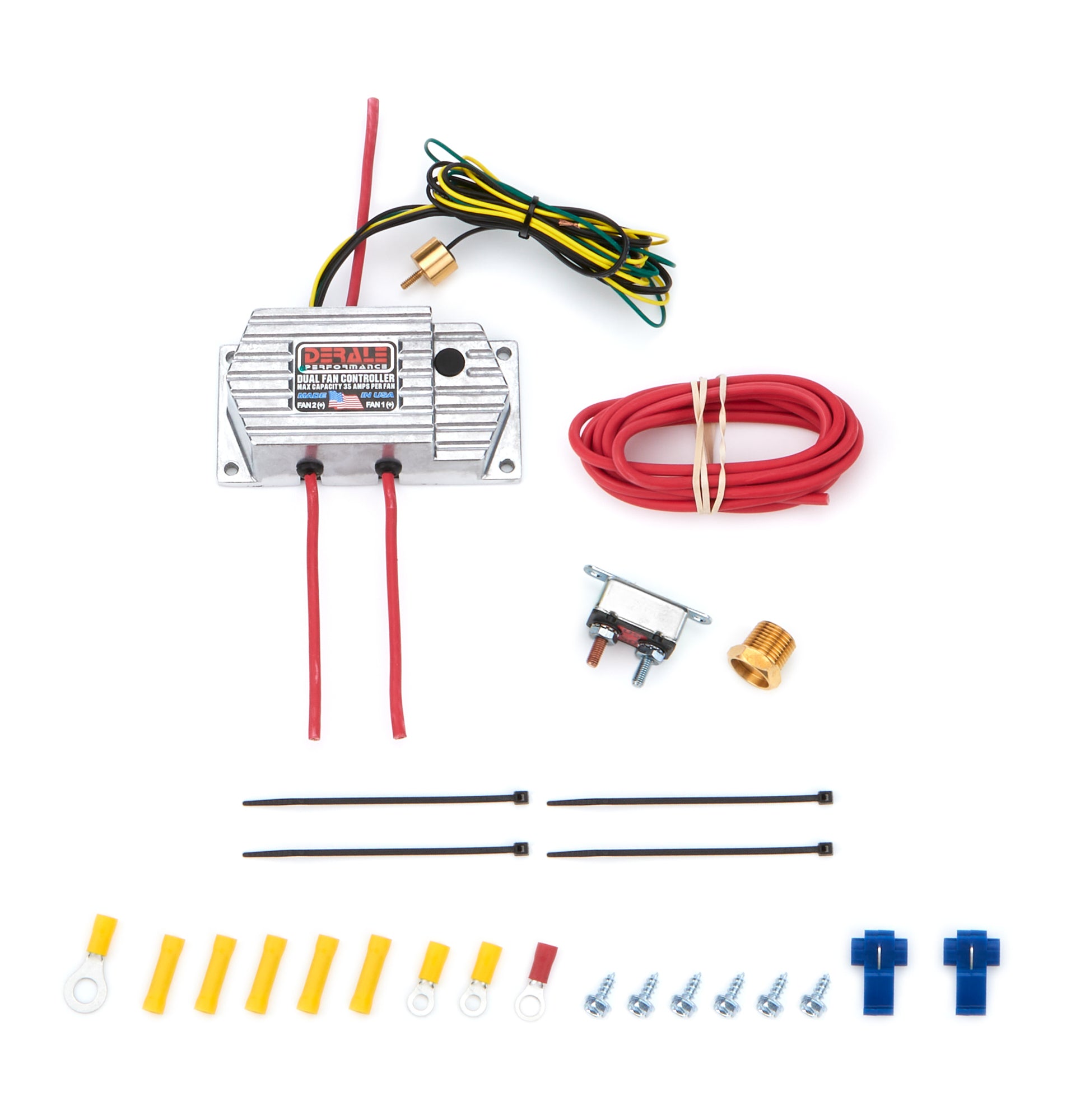 Derale Dual Fan Controller Part 16789 with Adjustable Temperature Activation Range
