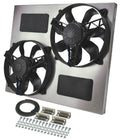 Derale 16835 Dual Radiator Fan with Aluminum Shroud Assembly, 12V, 12-Inch Dual Puller Fans, 3750 CFM