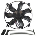 Derale 16918 12-Inch High Output Rad Fan Single Puller with 1650 CFM Airflow and Curved Blade