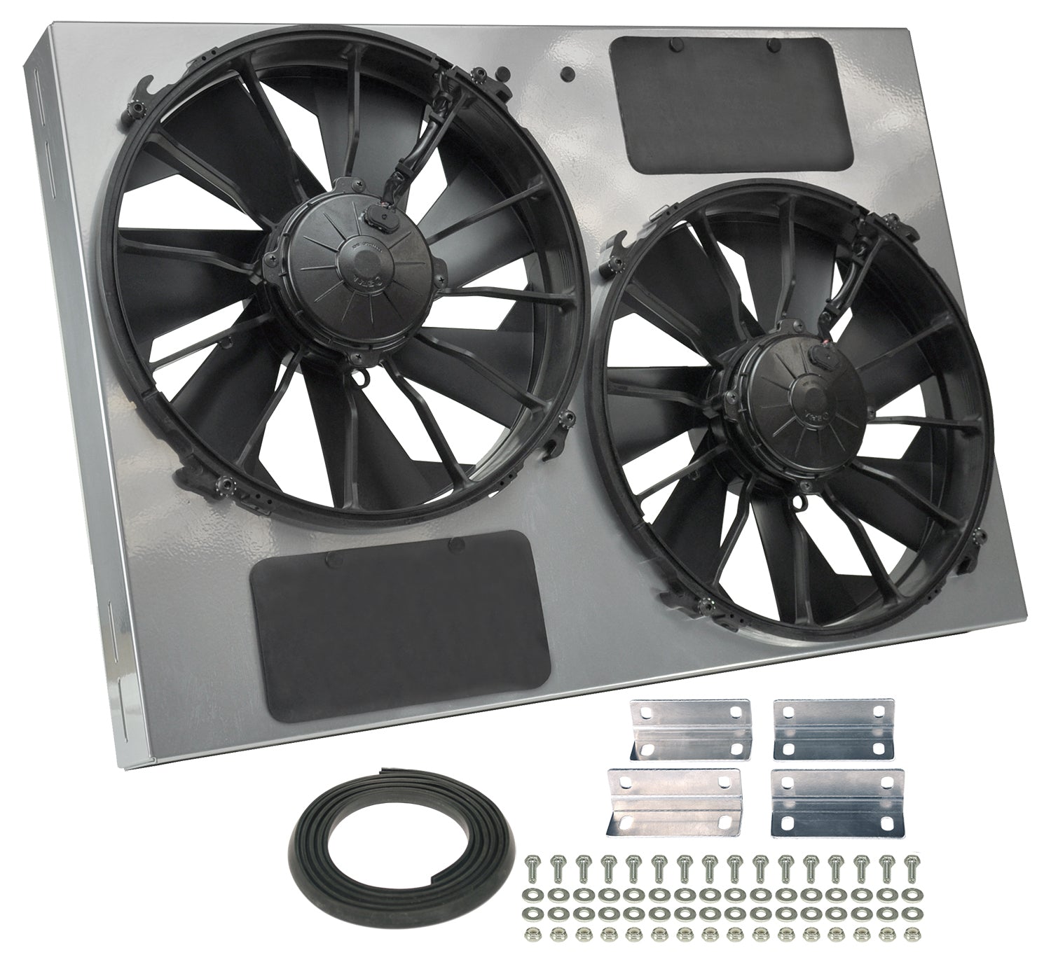 Derale 16927 13-Inch Dual High Output Radiator Electric Cooling Fans Puller Kit