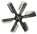 Derale 17019 19-Inch Heavy Duty Stainless Steel Flex Fan with Six Blades and Black Powder Coat Finish