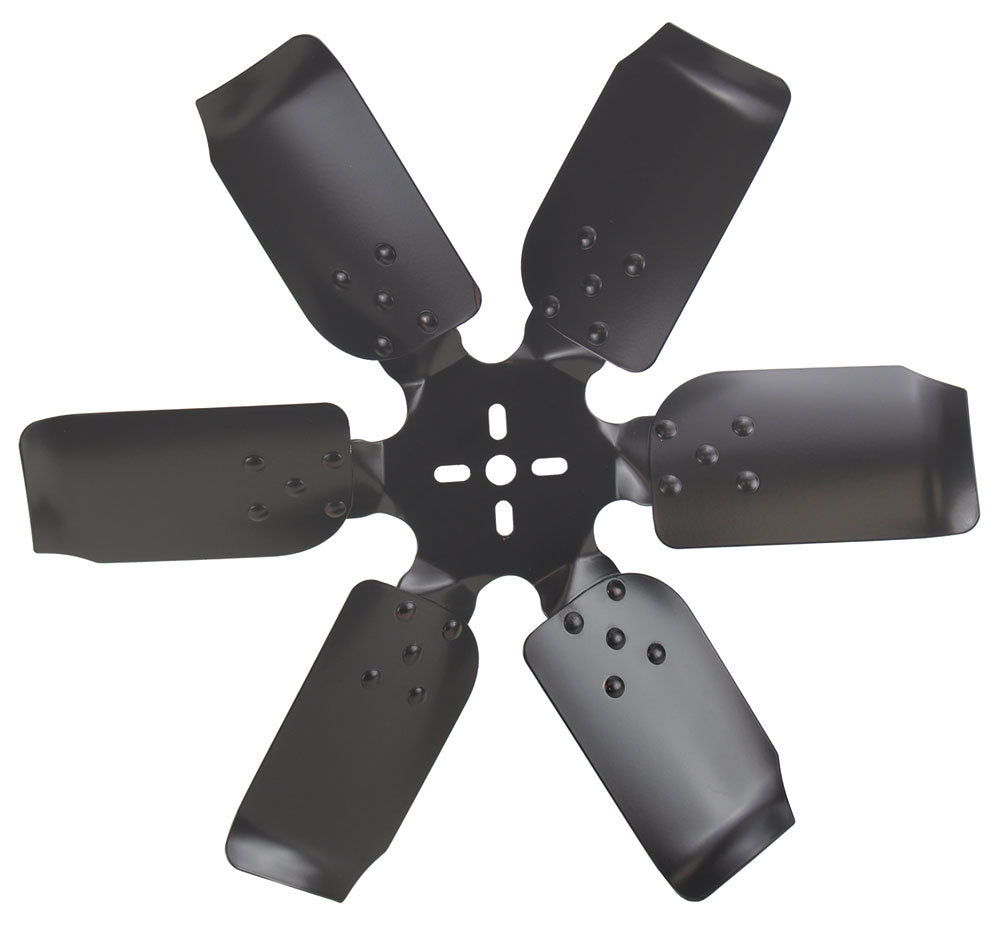 Derale 17320 20-Inch Rigid Race Mechanical Cooling Fan with Six Steel Blades and Black Powder Coat Finish