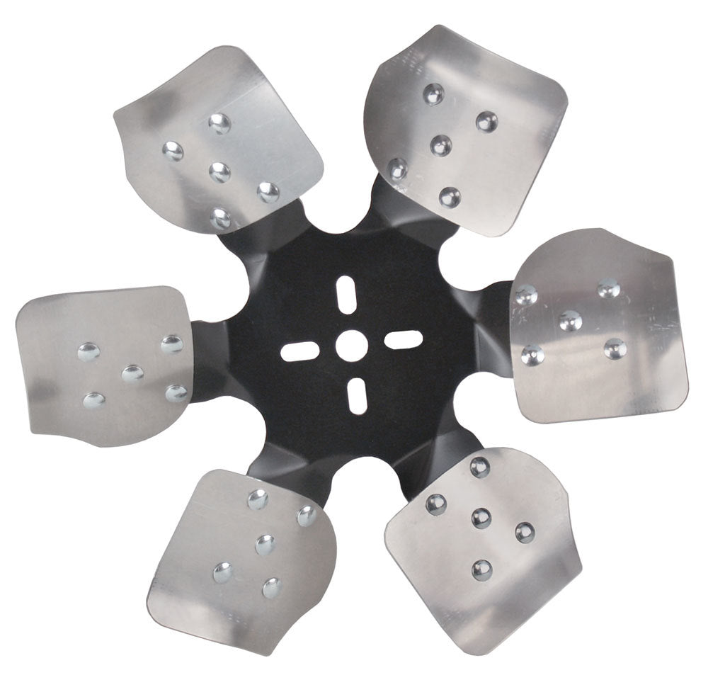Derale Mechanical Cooling Fan 17513, 13-Inch Rigid Race Fan with Six Aluminum Blades and Steel Hub