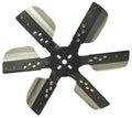 Derale 17617 17-Inch Heavy Duty Stainless Flex Fan with Steel Hub and Black Powder Coat Finish