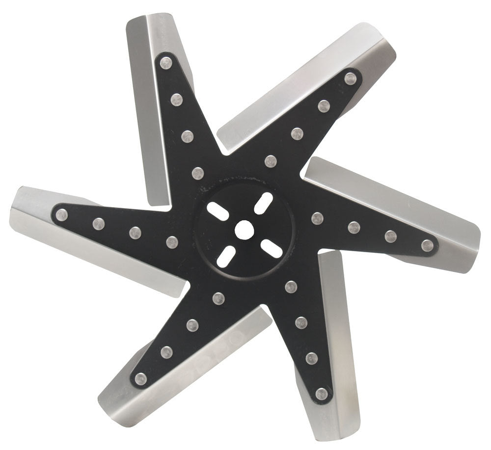 Derale 19115 15-Inch Stainless Steel Flex Fan with Six Blades and Universal Mounting Pattern