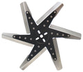 Derale 19117 Mechanical Cooling Fan, 17 Inch, 6-Blade, Steel Hub with Stainless Blades, Black and Natural Finish