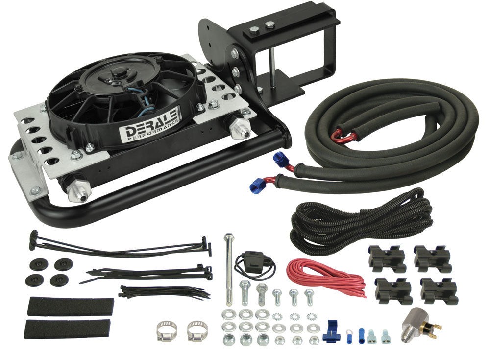 Derale Fluid Cooler and Fan Kit for Jeep Wrangler TJ and YJ 1987-2006, 13.25 x 10.75 x 5.5 Inches