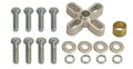 Derale 31500 1/2 Inch Fan Spacer Kit for Chevy and Ford V8 Engines, Aluminum, Clear Anodized