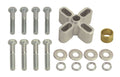 Derale 31510 Fan Spacer Kit, 1 Inch Thick, Aluminum, Clear Anodized, Chevy and Ford V8 Applications