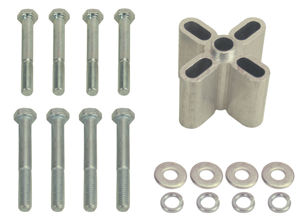 Derale 31518 Fan Spacer 1.75 Inch Thick Aluminum with Bushing and Hardware for Chevy and Ford V8 Engines
