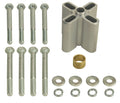 DERALE 31540 Fan Spacer Kit - 2.25 Inch Thickness Aluminum Bushing and Hardware for Chevy and Ford V8 Engines