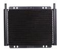 Derale 33503 21-Row Plate and Fin Transmission Fluid Cooler, 11 x 9.25 x 0.875 Inches, Aluminum with Black Powder Coat Finish