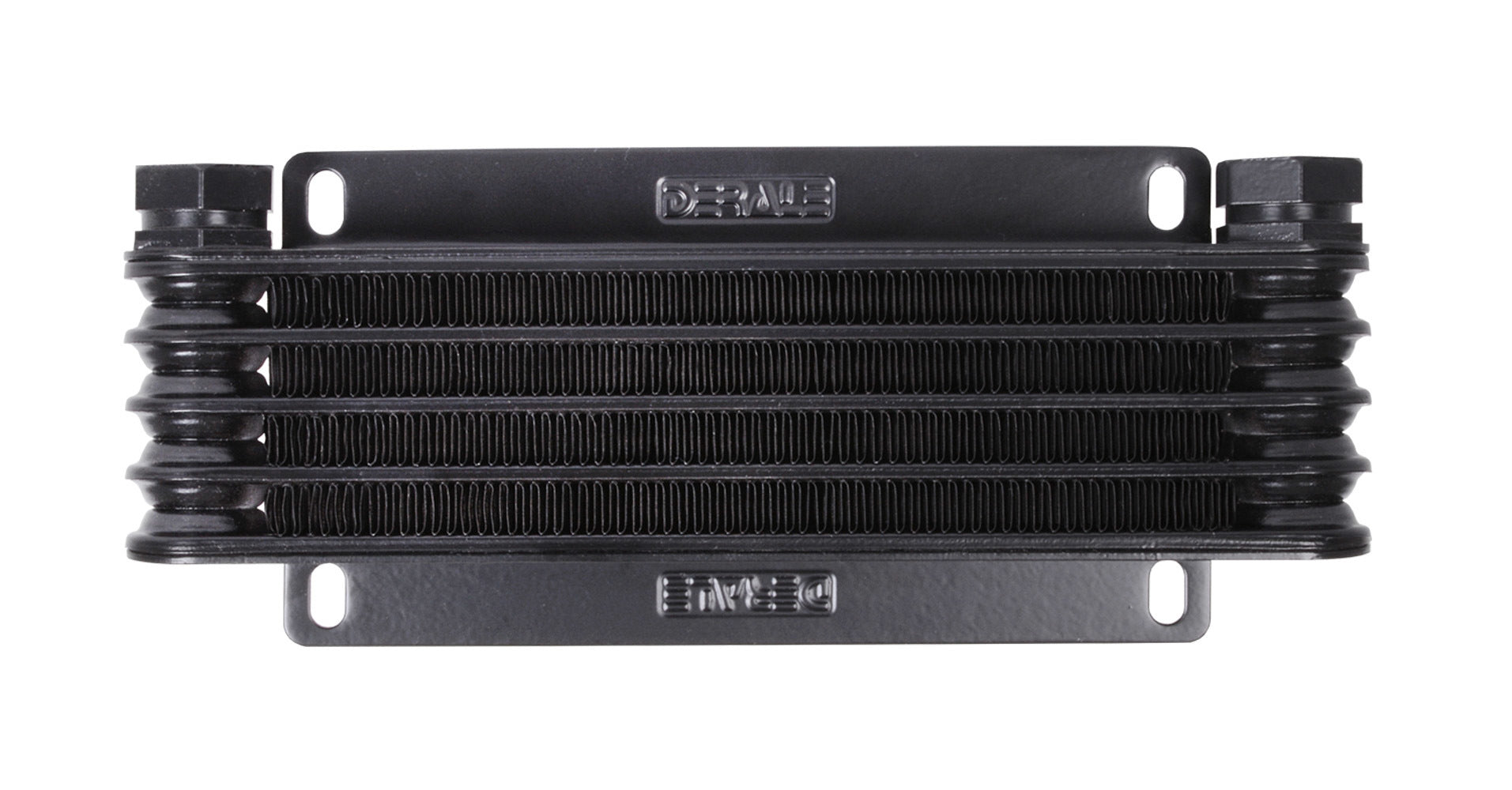 Derale 33601 9000 Series 5 Row Plate and Fin Oil Cooler with 1/2 Inch NPT Fittings