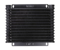 Derale 33603 13-Row Plate and Fin Oil Cooler with 9.75 x 8.44 Inches Aluminum Black Anodized Finish, 1/2 Inch NPT Female Fittings