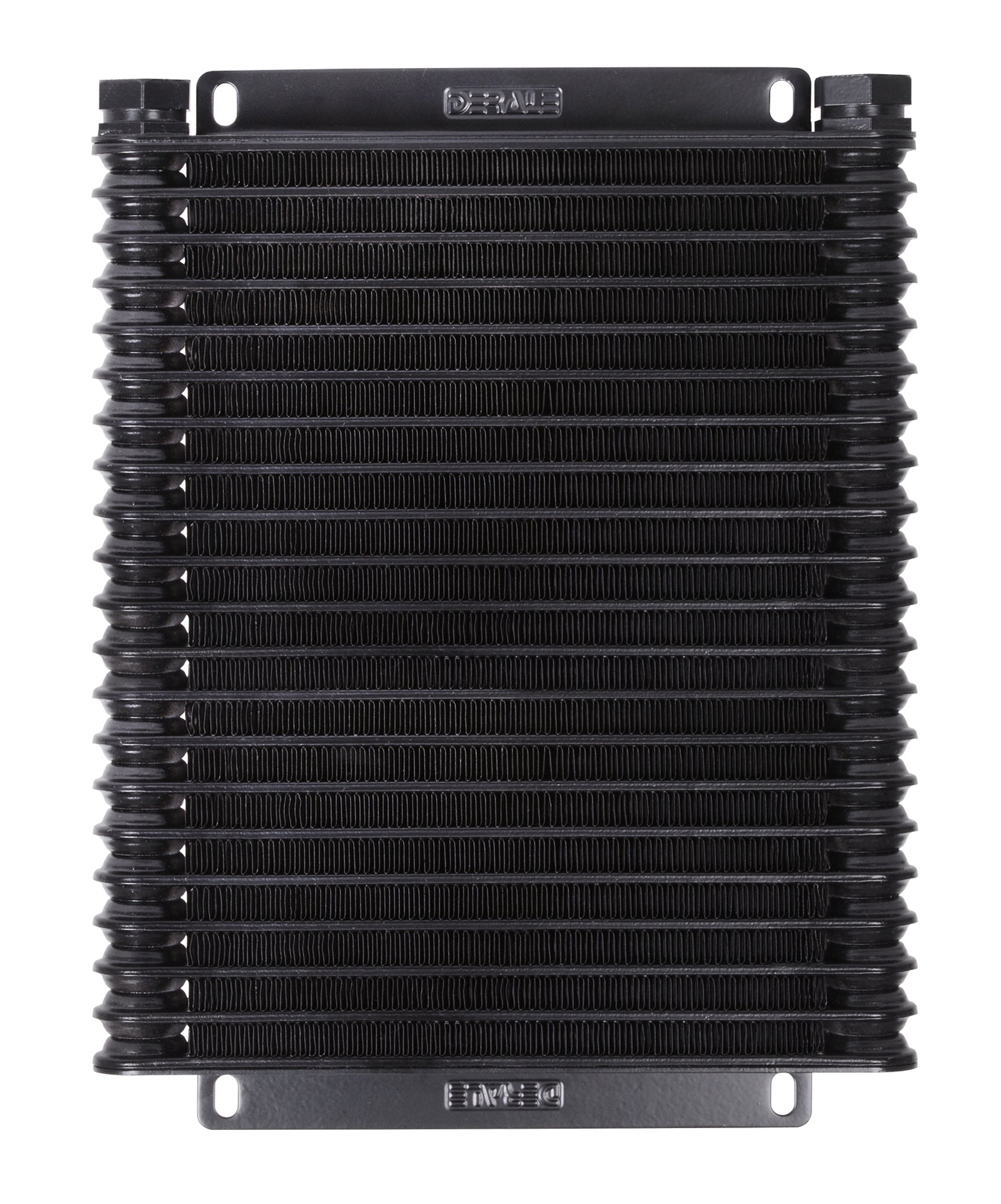 Derale 33605 18-Row Plate and Fin Transmission Cooler with 1/2 Inch FPT Fittings