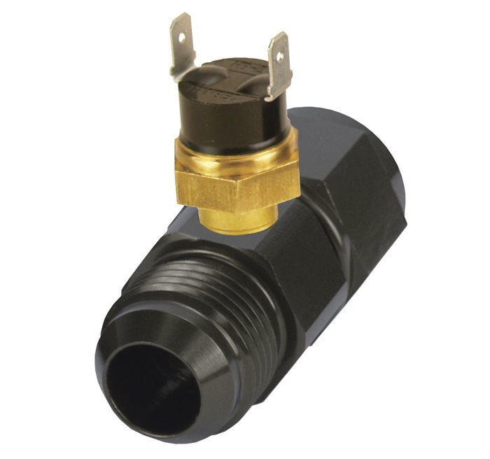Derale 35022 In Line Fluid Thermostat 180 Degree On/165 Degree Off with 10 AN Fittings