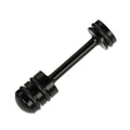 DERALE 35603 LS Oil Gallery Bypass with O-Ring Press-In Aluminum Black Anodized