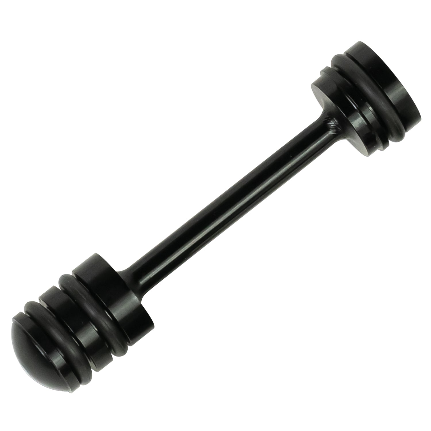 Derale 35605 LT Oil Galley Bypass with O-Ring, Press-In Aluminum, Black Anodized