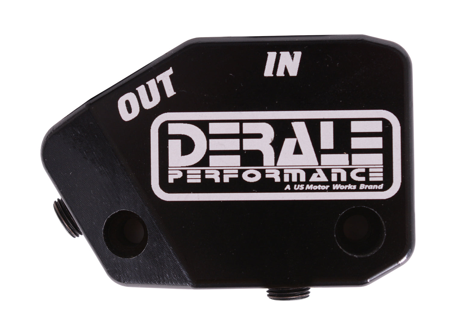 Derale 35611 LS Engine Oil Cooler Adapter Kit with Dual 1/8 in NPT Ports and 10 AN Female O-Ring Inlet and Outlet