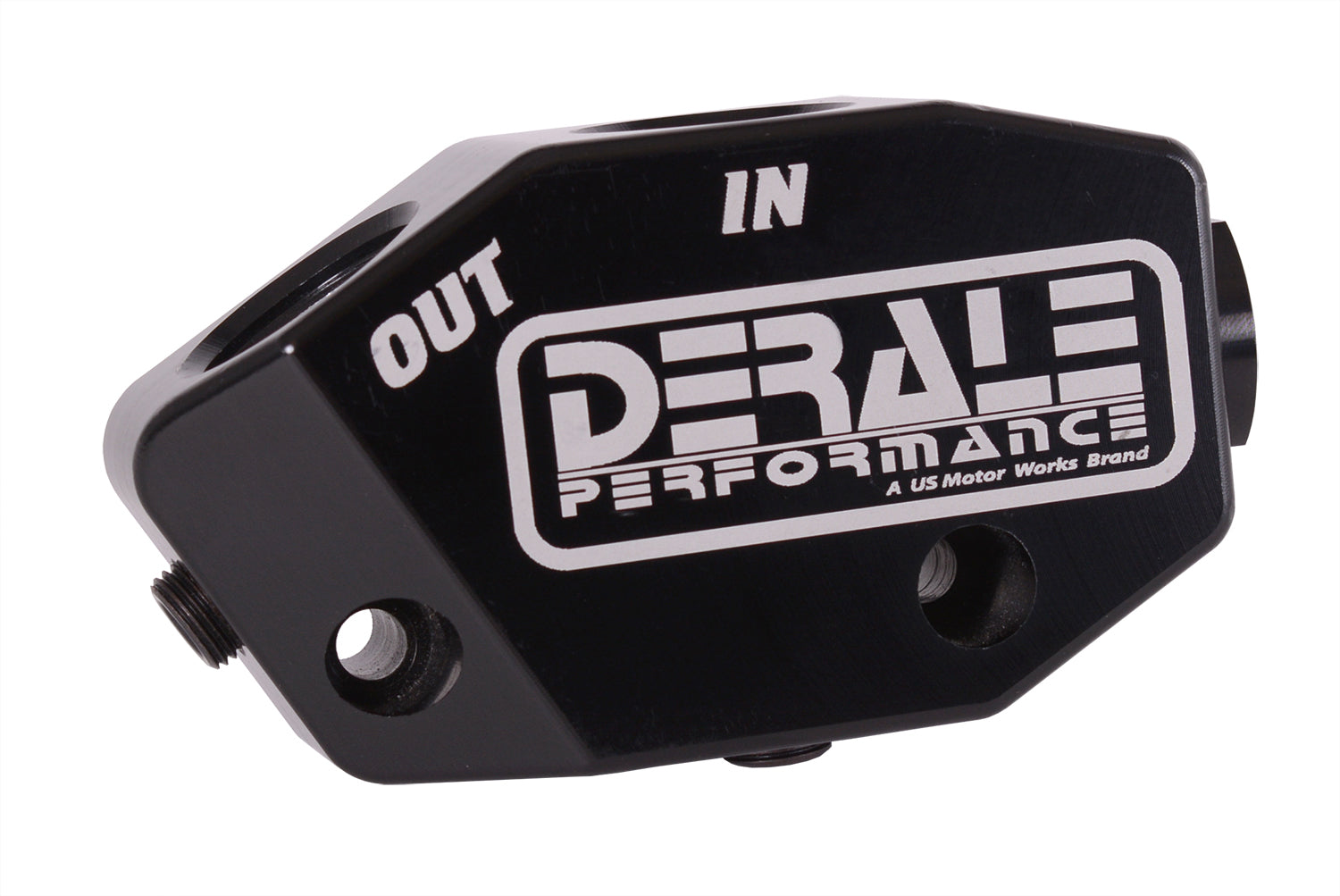 Derale 35621 LS Engine Thermostatic Bypass Cooler Adapter with Blockoff Plate and 10 AN Female Fittings