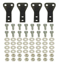 Derale 50020 Stack Plate Cooler Bracket Kit Aluminum Black Powder Coat