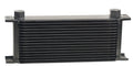 Derale 51678 Stack Plate Cooler 16 Row with 13 x 5.563 x 2 Inch Aluminum Black Powder Coat Finish