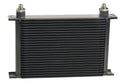 Derale 52506 25 Row Core Trans/Oil Cooler with 7 Inch Height and 6AN Inlets, Aluminum Black Powder Coat