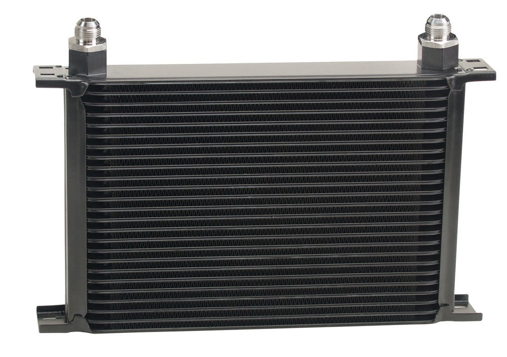 Derale 52508 25-Row Core Trans/Oil Cooler with 7-Inch Tall Aluminum Plate Design and -8AN Fittings