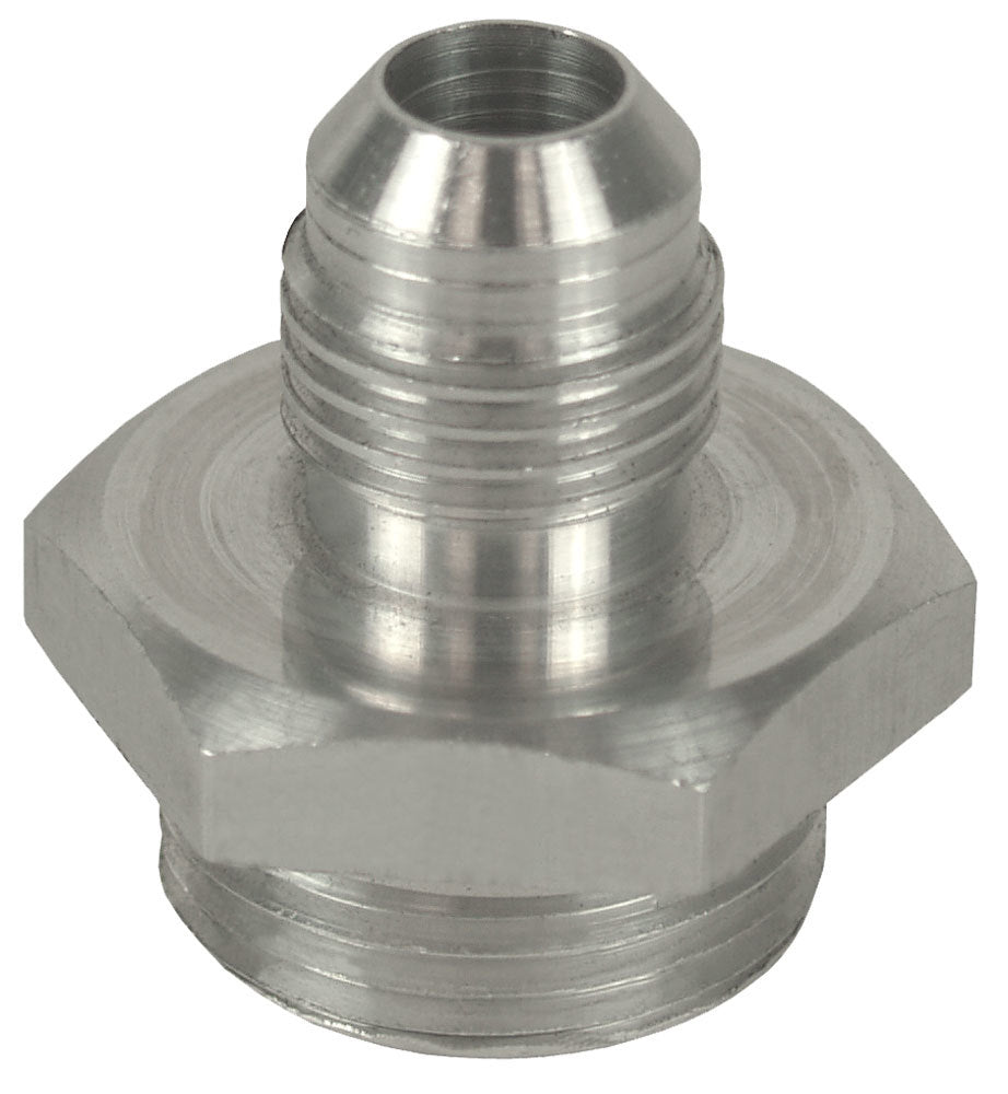 Derale Aluminum Fitting -6AN Male to 5/8-18 Inch O-Ring Adapter Part 59106