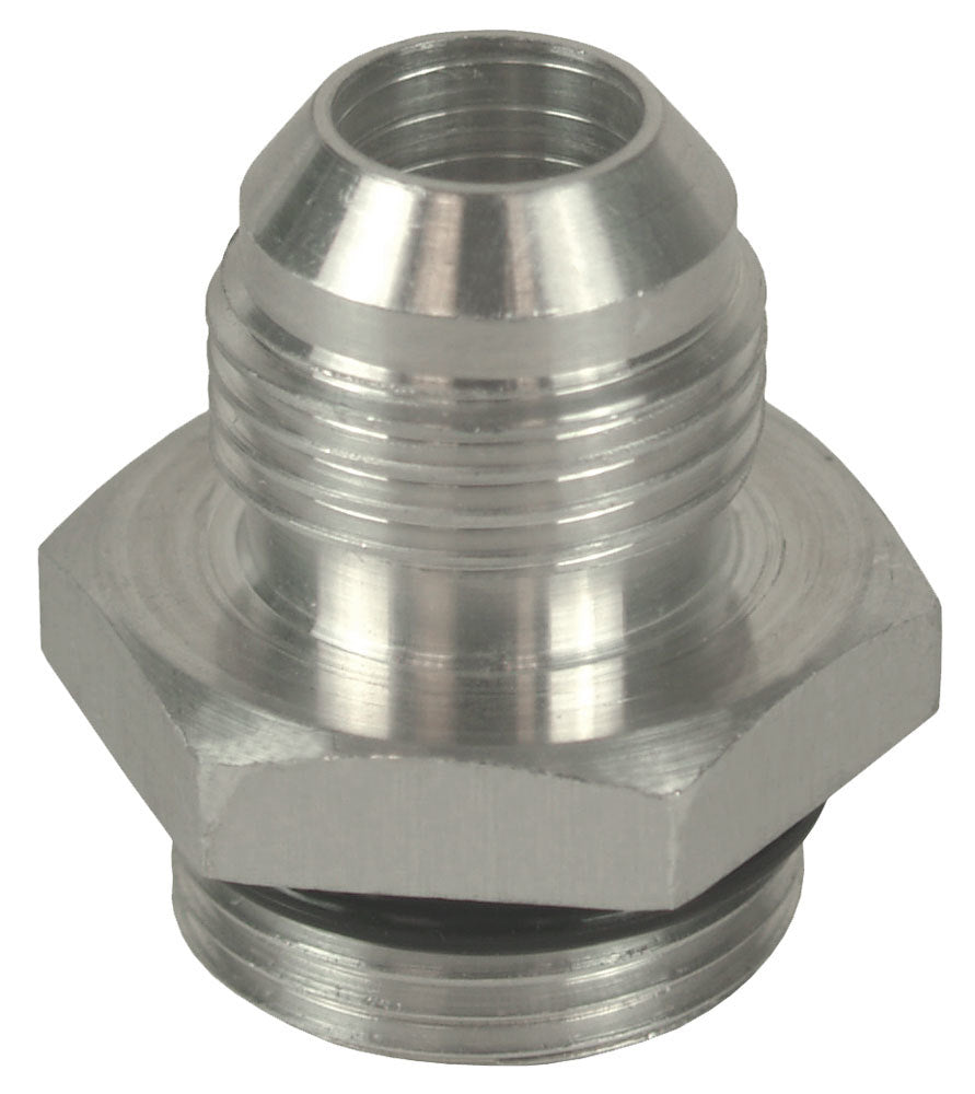 Derale Aluminum Fitting -8AN Male to 5/8-18 In Male O-Ring, Straight Adapter